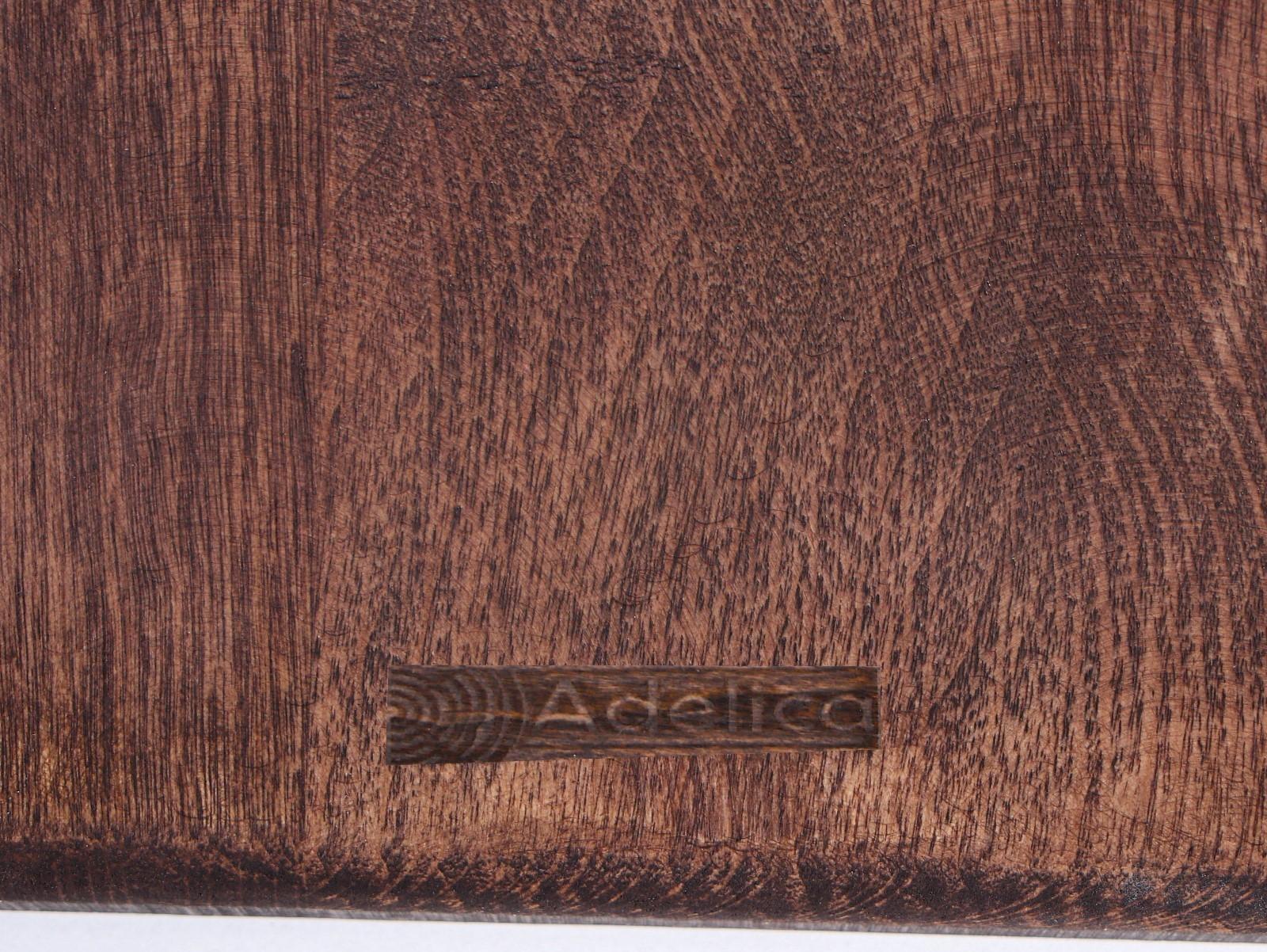 Доска разделочная для подачи с ручкой Adelica, 34×19,5×2 см, тёмный граб