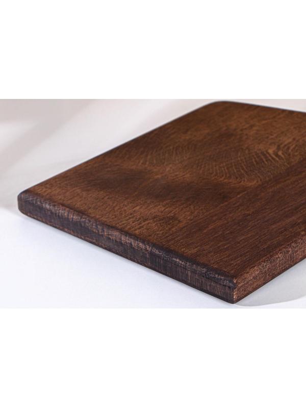 Доска разделочная для подачи с ручкой Adelica, 34×19,5×2 см, тёмный граб