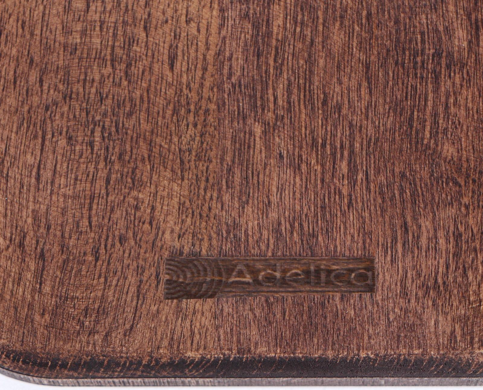 Доска разделочная для подачи с ручкой Adelica, 36×14,5×2 см, тёмный граб