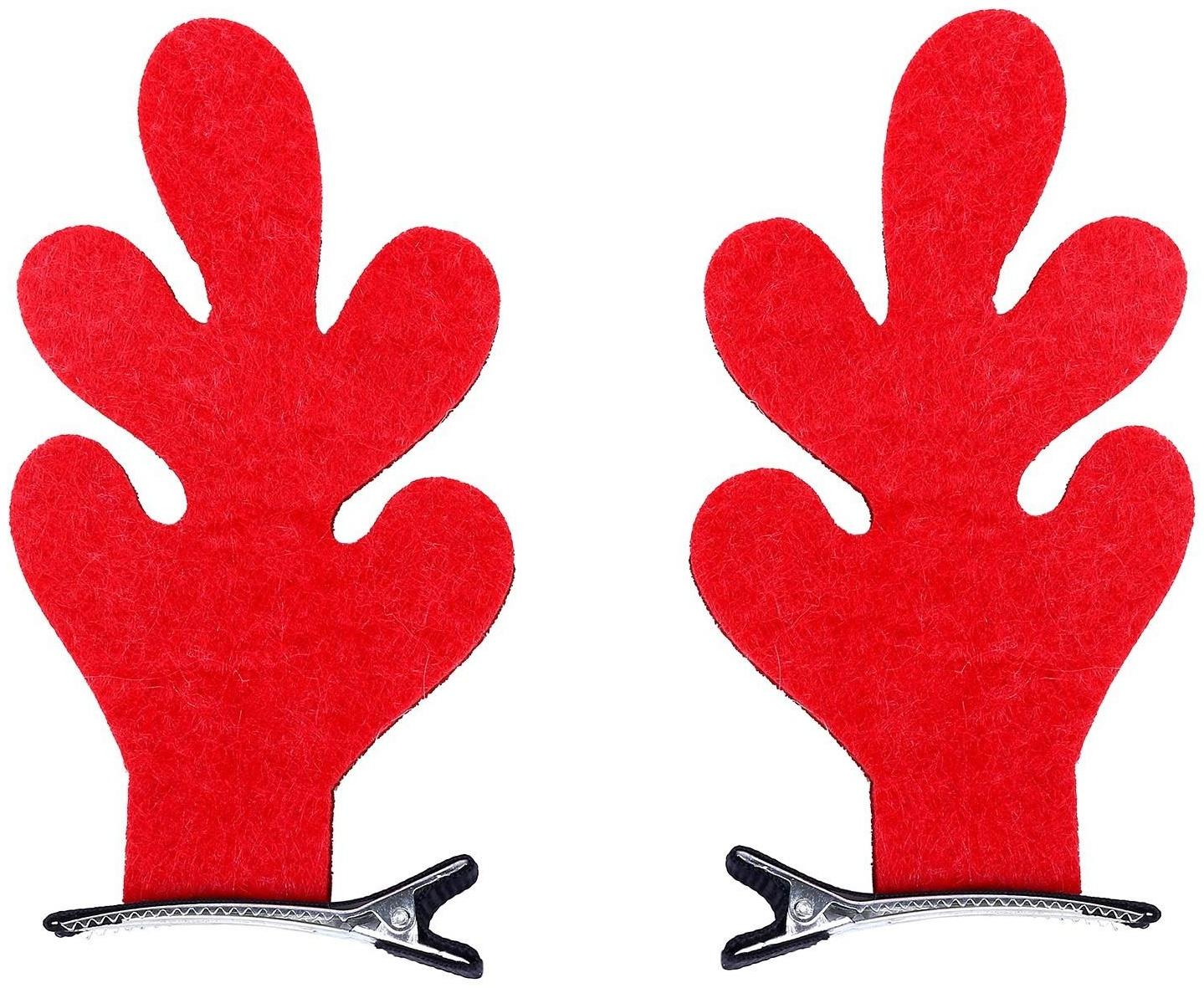 Карнавальный зажим «Рога» набор штуки