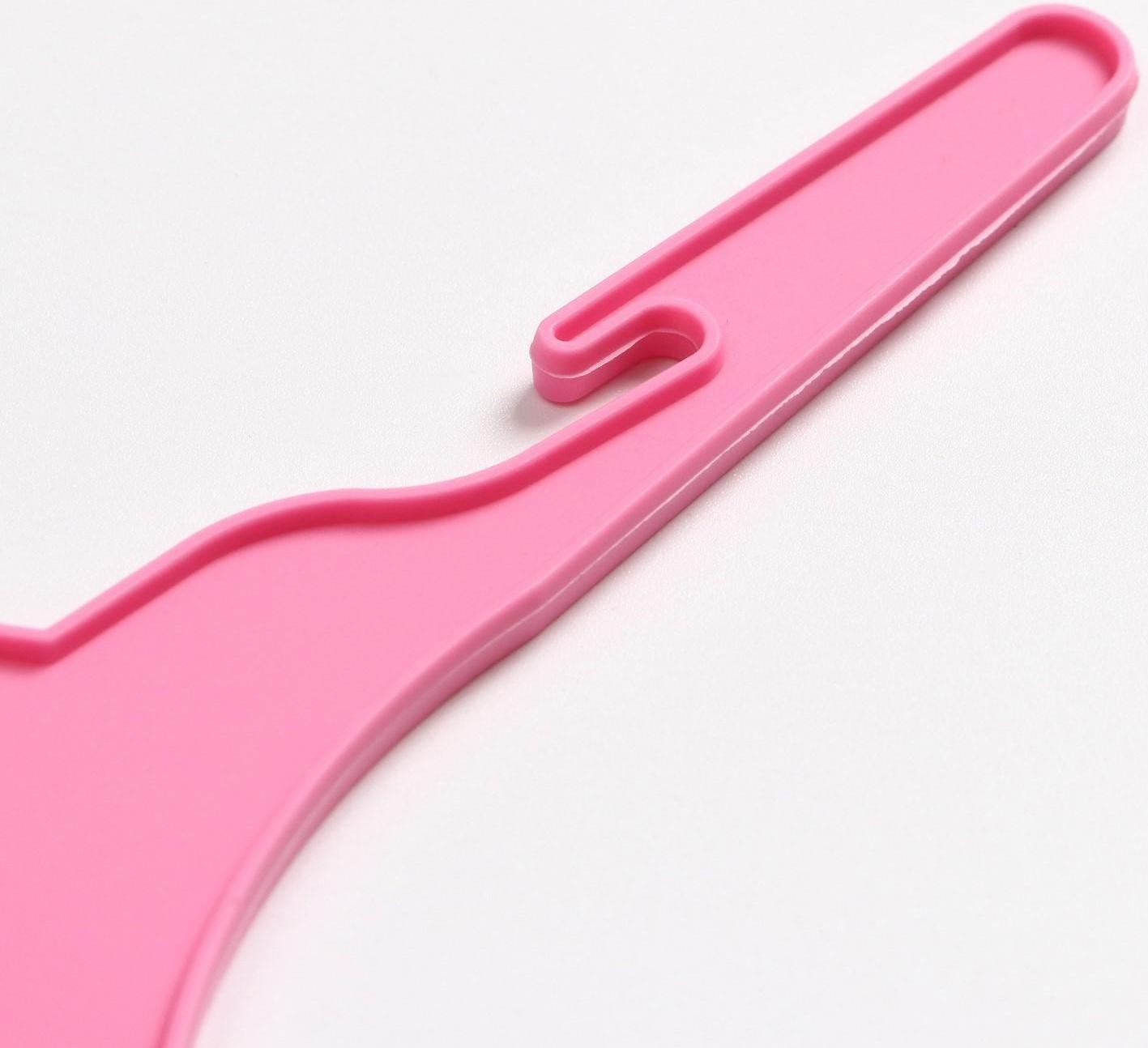 Вешалка для одежды животным, 19 х 14 х 0,4 см,розовая