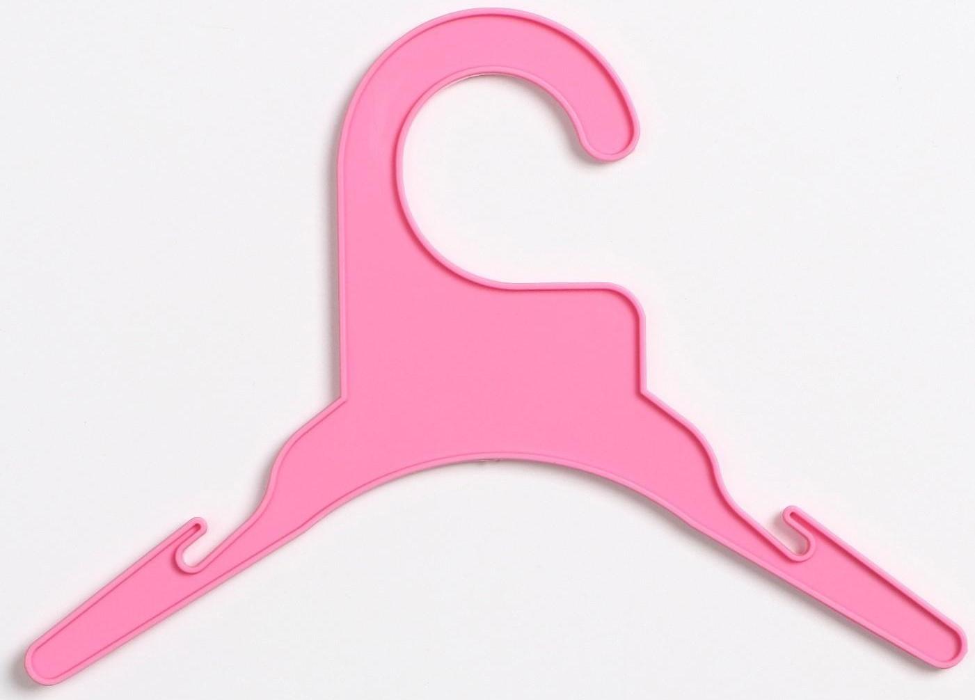 Вешалка для одежды животным, 19 х 14 х 0,4 см,розовая
