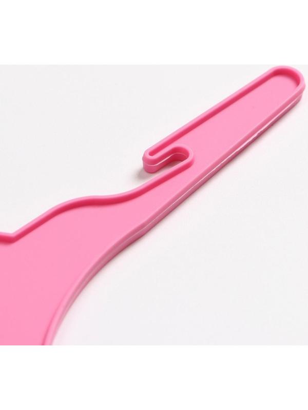 Вешалка для одежды животным, 19 х 14 х 0,4 см,розовая