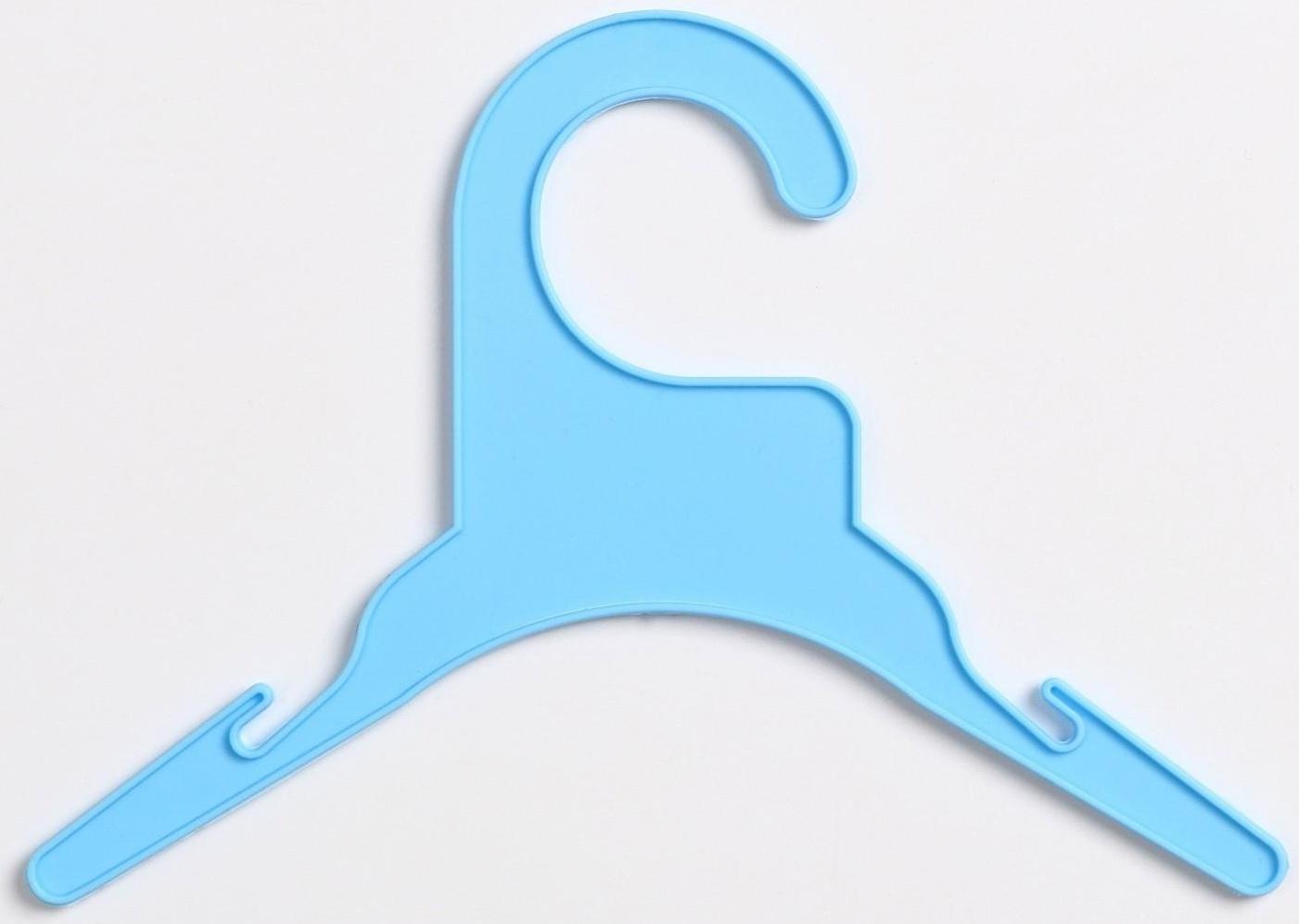 Вешалка для одежды животным, 19 х 14 х 0,4 см, голубая