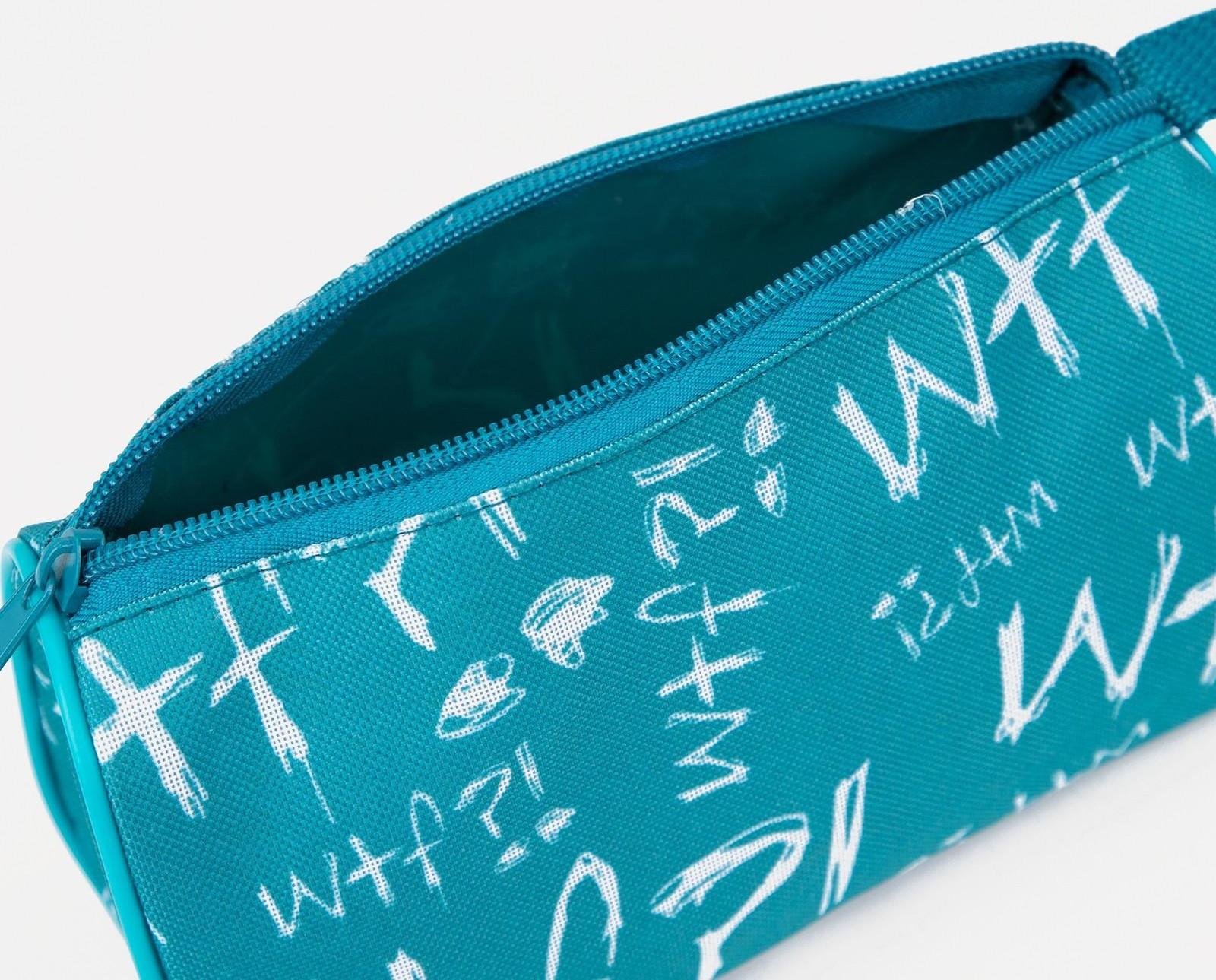 Косметичка на молнии, цвет бирюзовый