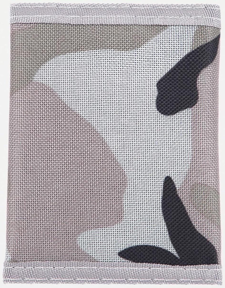 Кошелёк на липучке, цвет серый