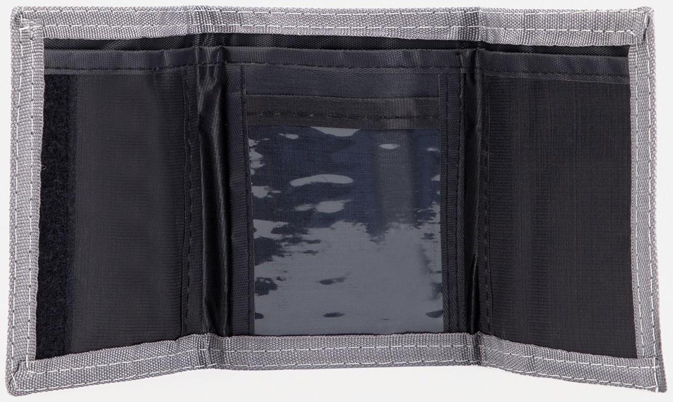 Кошелёк на липучке, цвет серый