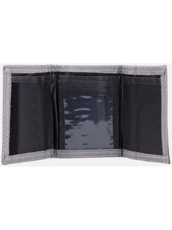 Кошелёк на липучке, цвет серый