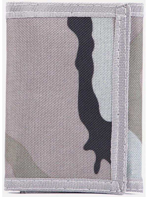 Кошелёк на липучке, цвет серый