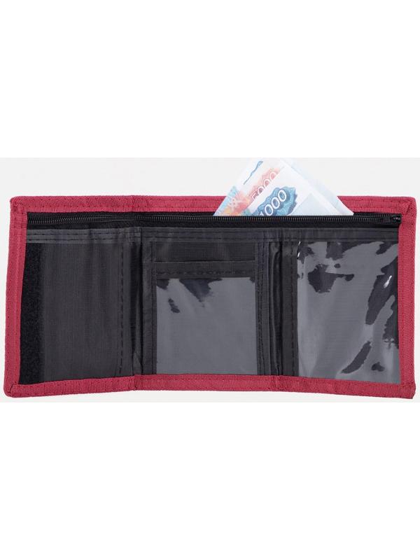 Кошелёк на липучке, цвет красный