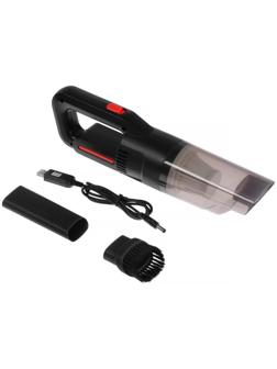 Пылесос автомобильный, беспроводной, 2 насадки, 120 Вт, 12 В, черный