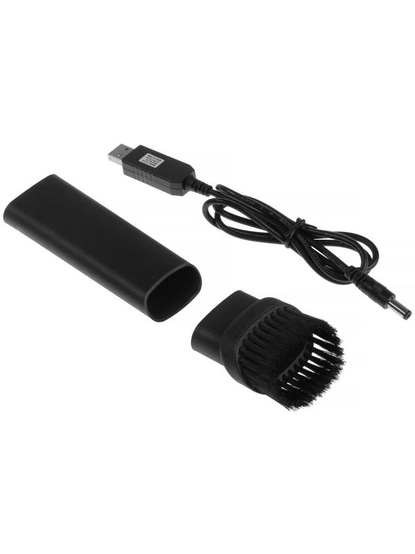 Пылесос автомобильный, беспроводной, 2 насадки, 120 Вт, 12 В, черный