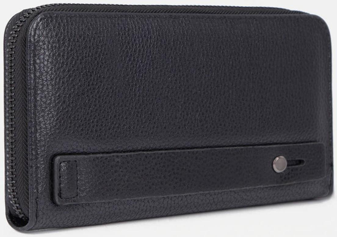 Портмоне на молнии, цвет чёрный