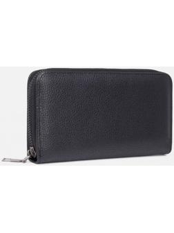 Портмоне на молнии, цвет чёрный