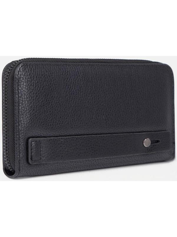 Портмоне на молнии, цвет чёрный