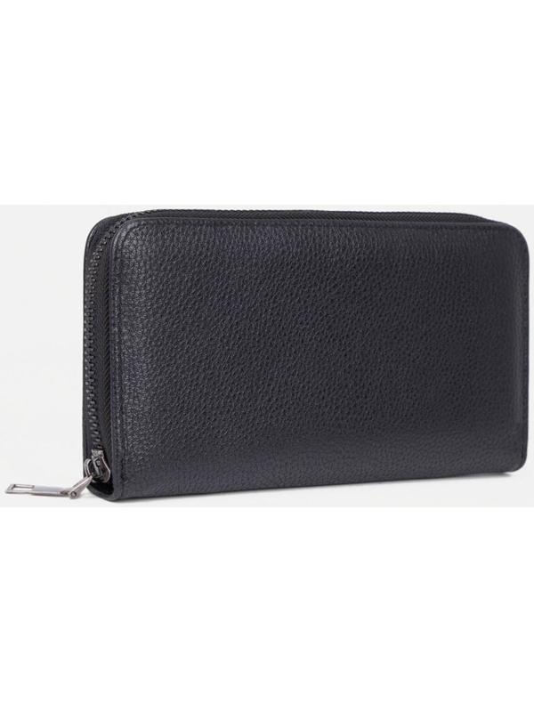 Портмоне на молнии, цвет чёрный