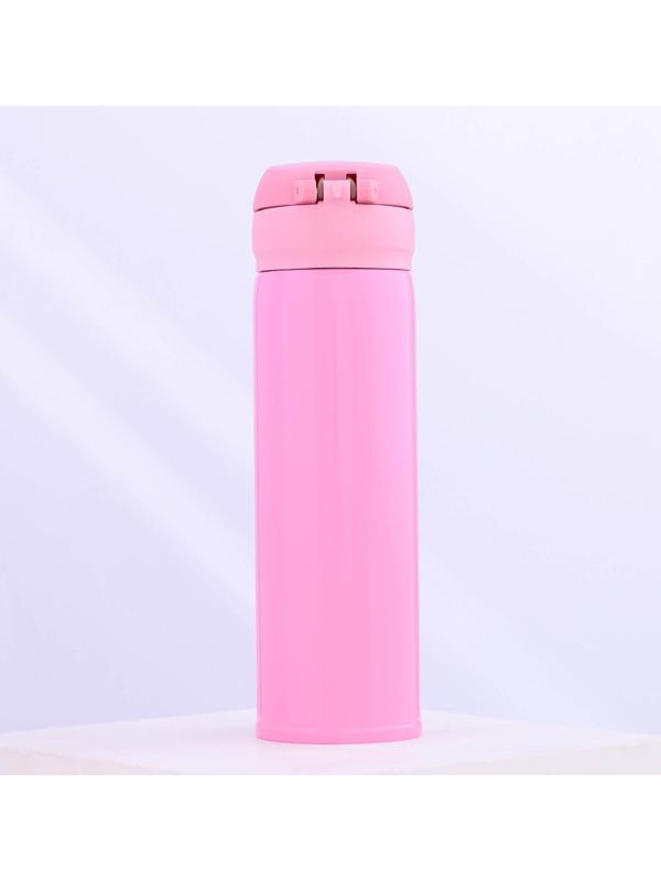 Термос с кнопкой Mode Forrest, 450 мл, розовый, время сохранения тепла 10-12 ч