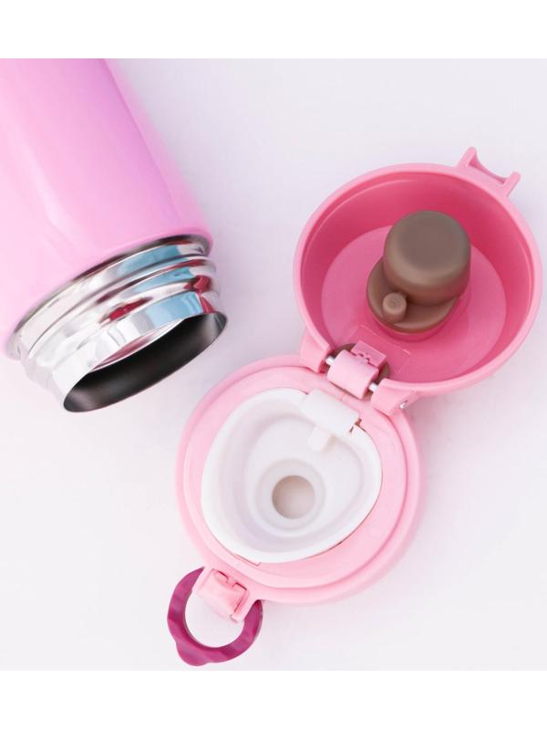 Термос с кнопкой Mode Forrest, 450 мл, розовый, время сохранения тепла 10-12 ч