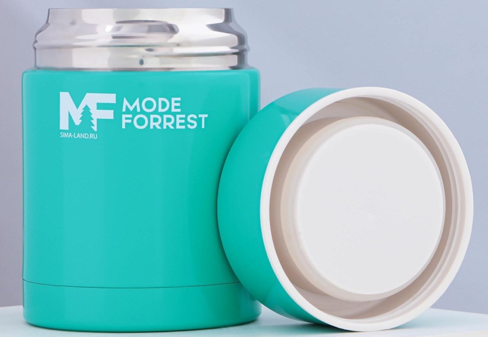 Термос для еды Mode Forrest, 450 мл, бирюзовый, сохраняет тепло 6 ч