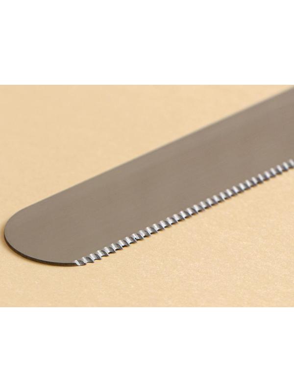 Нож для бисквита, мелкие зубцы, рабочая поверхность 29 см, ручка дерево