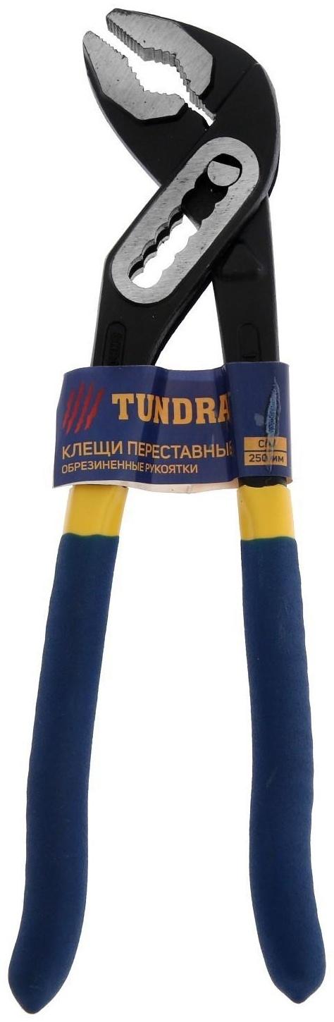 Клещи переставные ТУНДРА, CrV, обрезиненные рукоятки, 250 мм