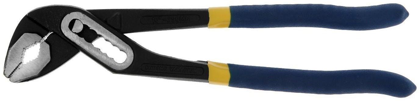 Клещи переставные ТУНДРА, CrV, обрезиненные рукоятки, 250 мм