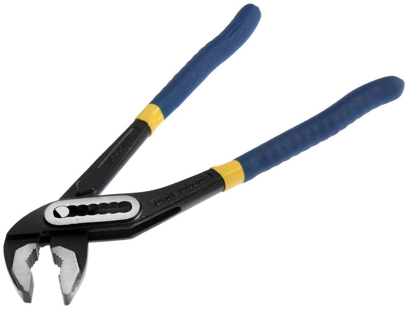 Клещи переставные ТУНДРА, CrV, обрезиненные рукоятки, 250 мм