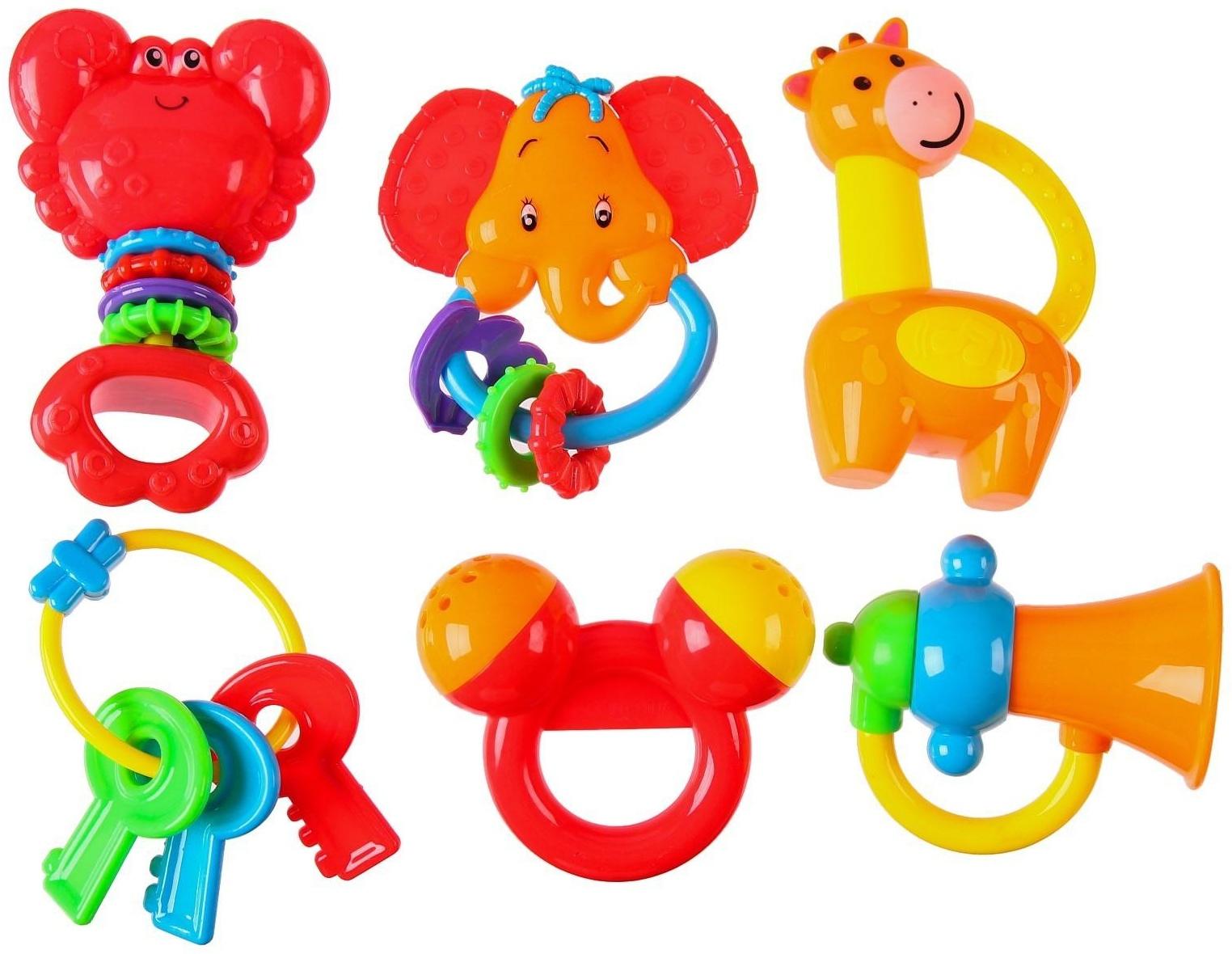 Набор погремушек «Африка», 6 шт