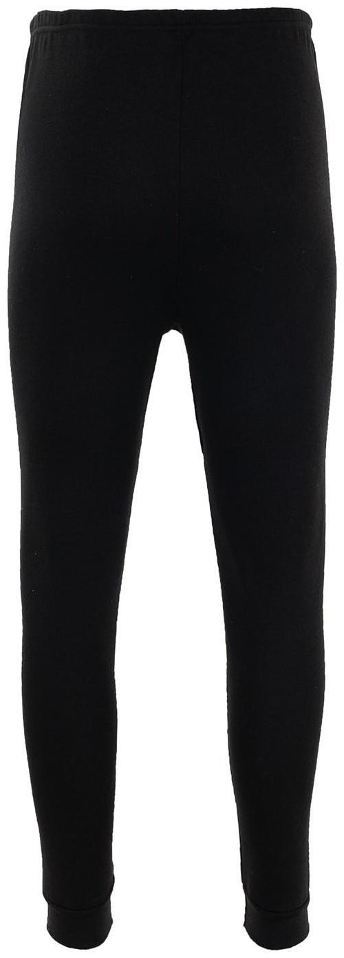 Кальсоны с НАЧЁСОМ, цвет чёрный, размер 56-58