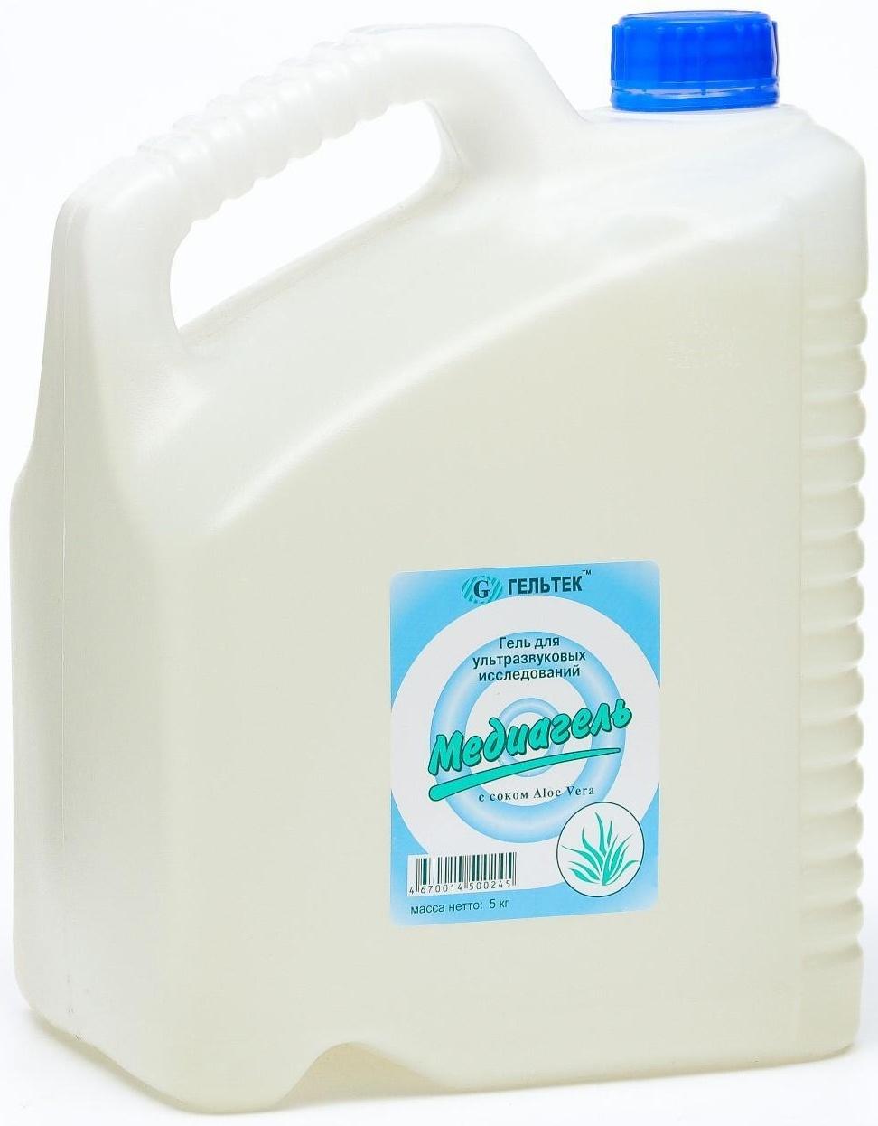 Гель для ультразвуковых исследований Медиагель с Aloe Vera, бесцветный, 5 кг