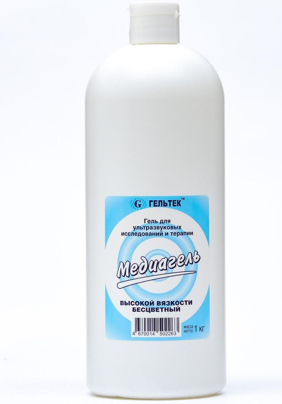 Гель для ультразвуковых исследований и терапии Медиагель высокой вязкости, бесцветный, 1 кг