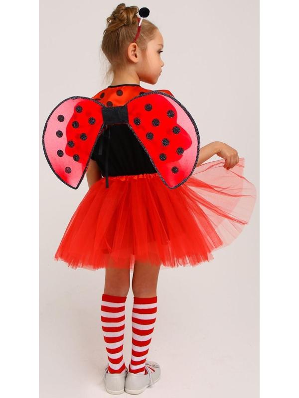 Карнавальный набор «Божья коровка», рост 98-128 см