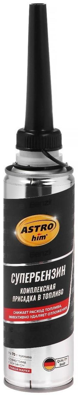 Комплексная присадка в топливо Astrohim Супербензин, жестяной флакон с лейкой, 300 мл Ас-165