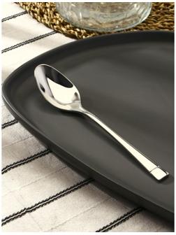 Ложка чайная из нержавеющей стали Magistro «Виконт», h=17 см, цвет серебряный