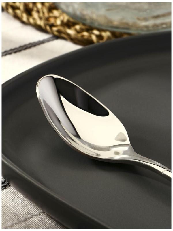 Ложка чайная из нержавеющей стали Magistro «Виконт», h=17 см, цвет серебряный