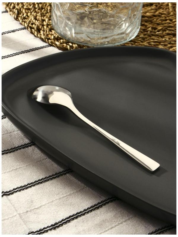 Ложка чайная из нержавеющей стали Magistro «Виконт», h=17 см, цвет серебряный