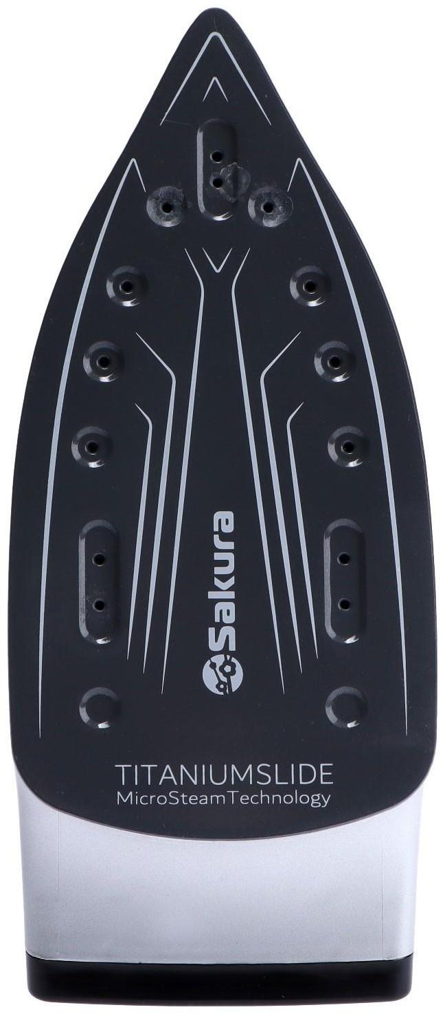 Парогенератор Sakura SA-3064CBL, 2400 Вт, керам. подошва, 2000 мл, 100г/мин, чёрно-синий