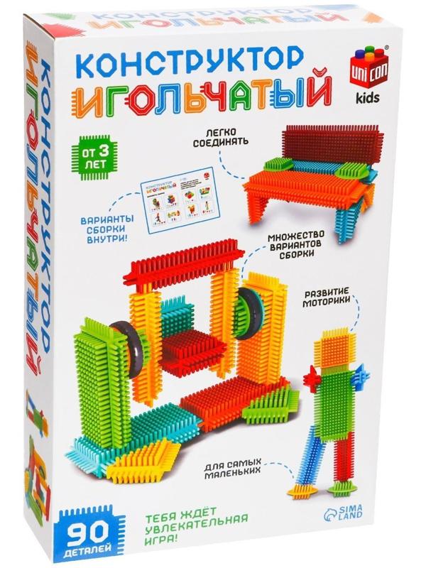 Конструктор игольчатый, 90 деталей