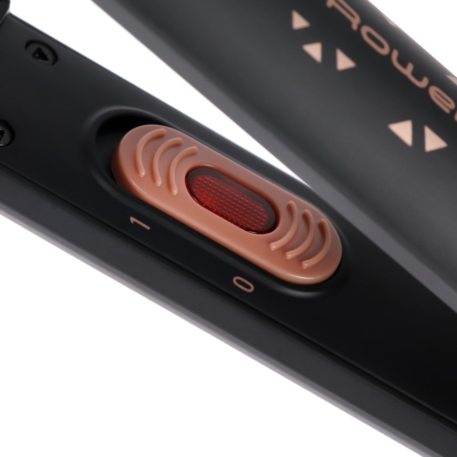 Выпрямитель Rowenta SF1629F0, керамическое покрытие, 25х90 мм, до 200 °C, чёрный