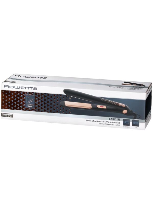 Выпрямитель Rowenta SF1629F0, керамическое покрытие, 25х90 мм, до 200 °C, чёрный