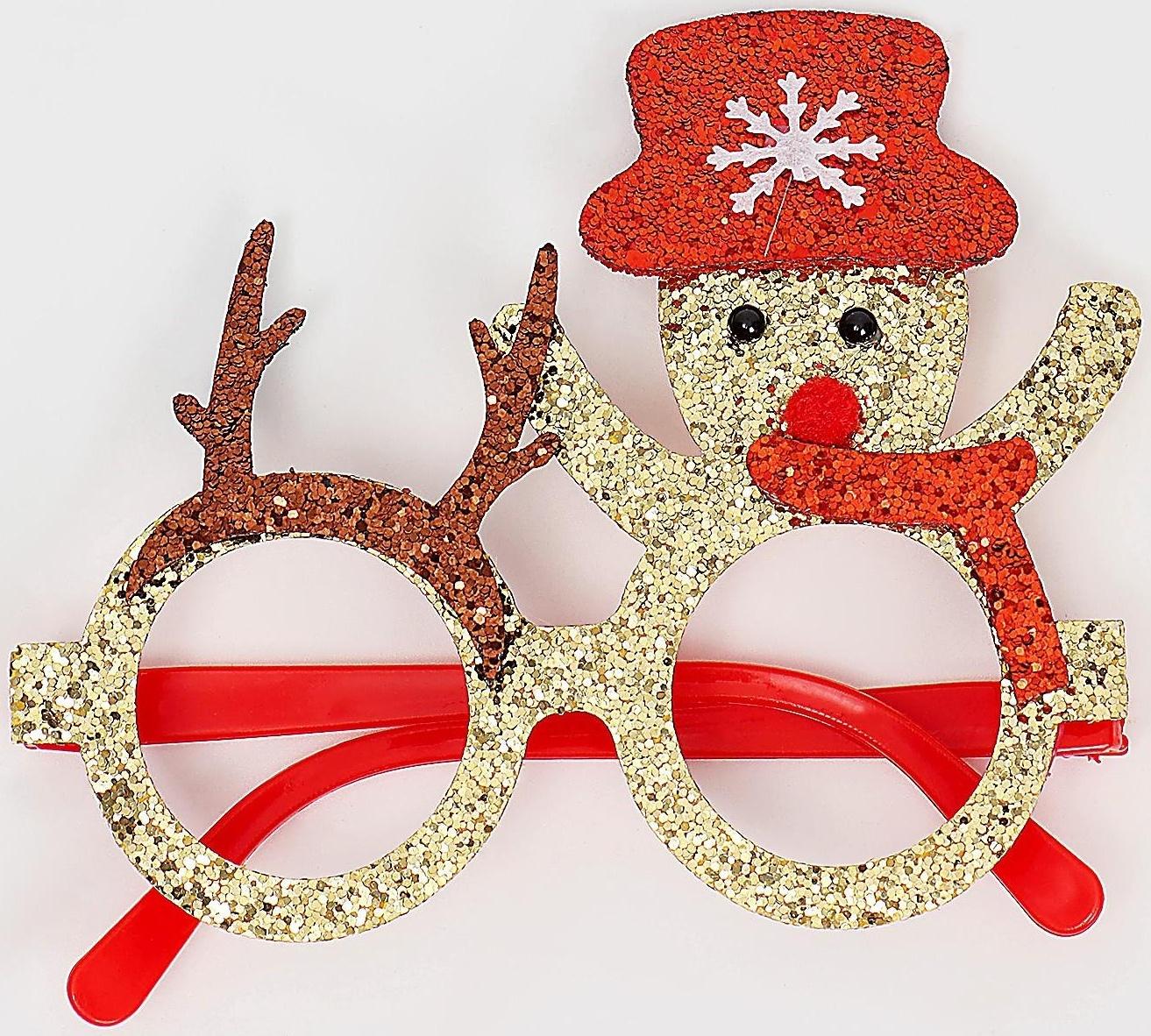 Карнавальные очки «Снеговик»