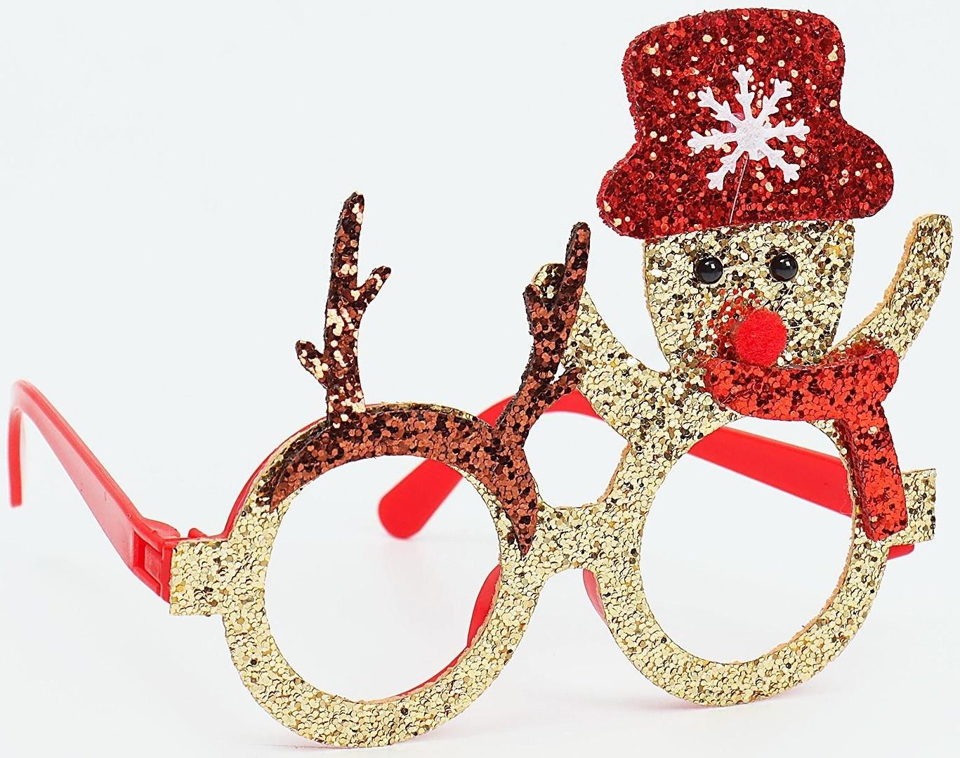 Карнавальные очки «Снеговик»