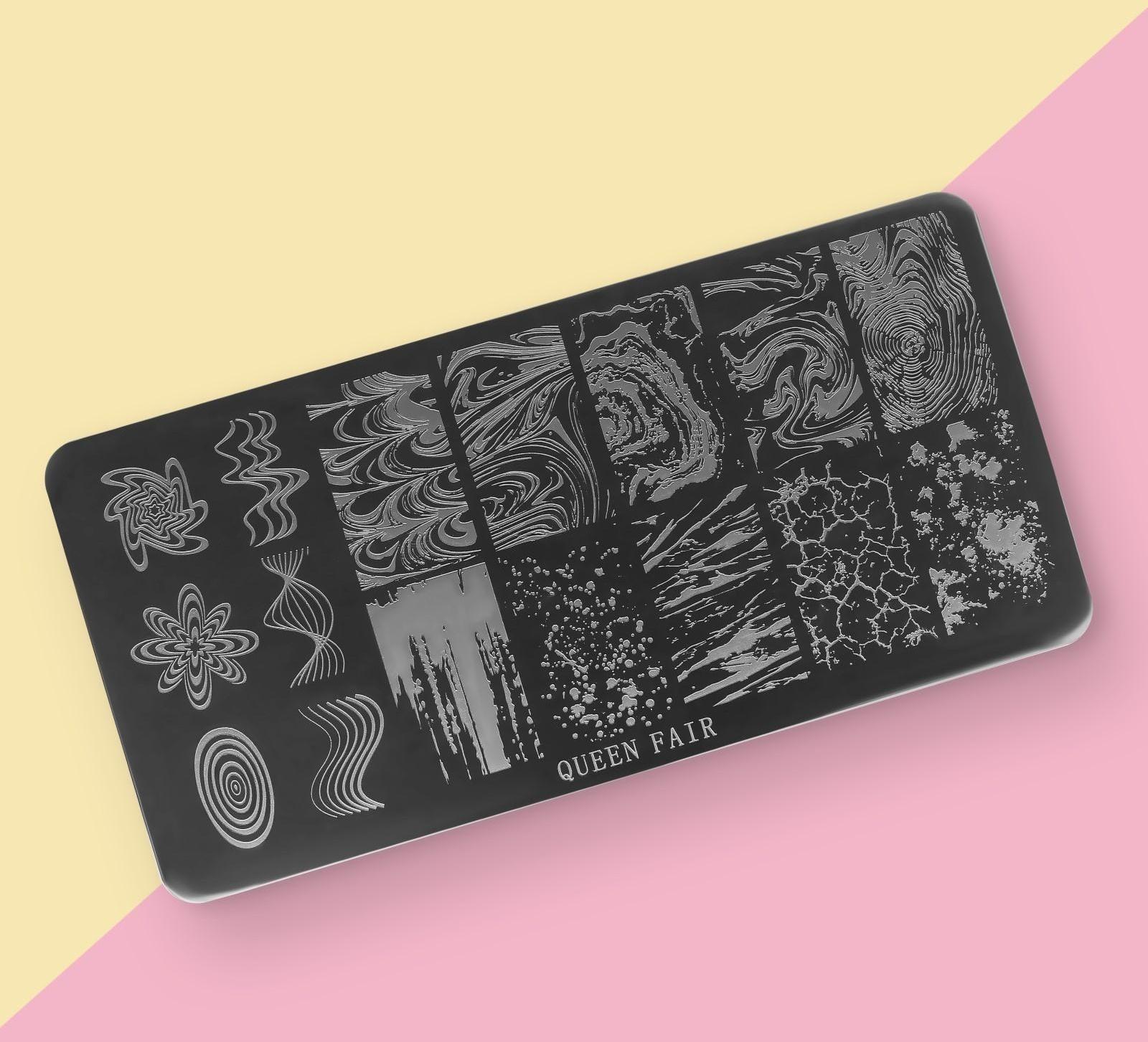 Диск для стемпинга металлический «Узор», 12 × 6 см