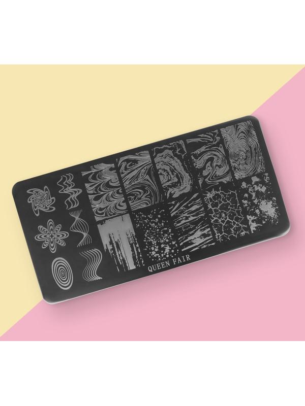 Диск для стемпинга металлический «Узор», 12 × 6 см