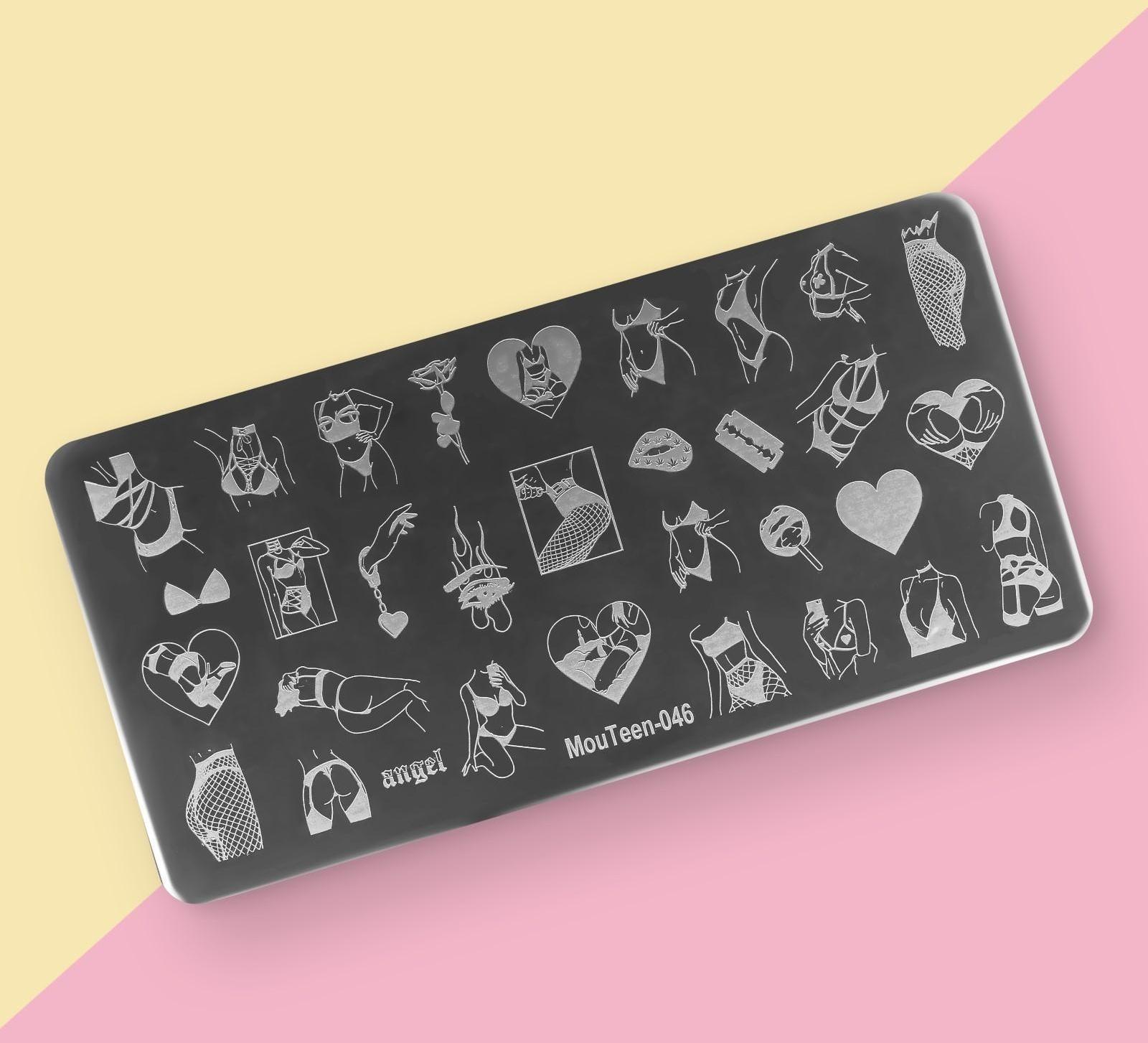 Диск для стемпинга металлический «Силуэт», 12 × 6 см