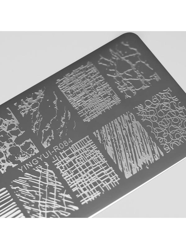 Диск для стемпинга металлический «Lines», 12 × 6 см