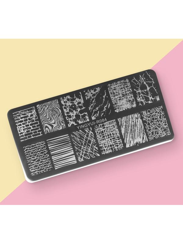 Диск для стемпинга металлический «Lines», 12 × 6 см