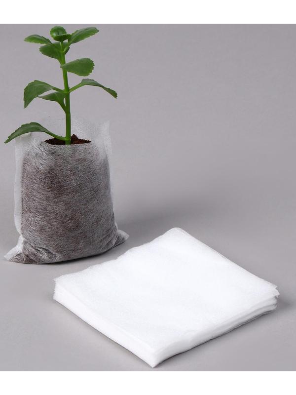 Пакет для рассады, 360 мл, 7 × 9,5 см, спанбонд плотностью 25 г/м², Greengo