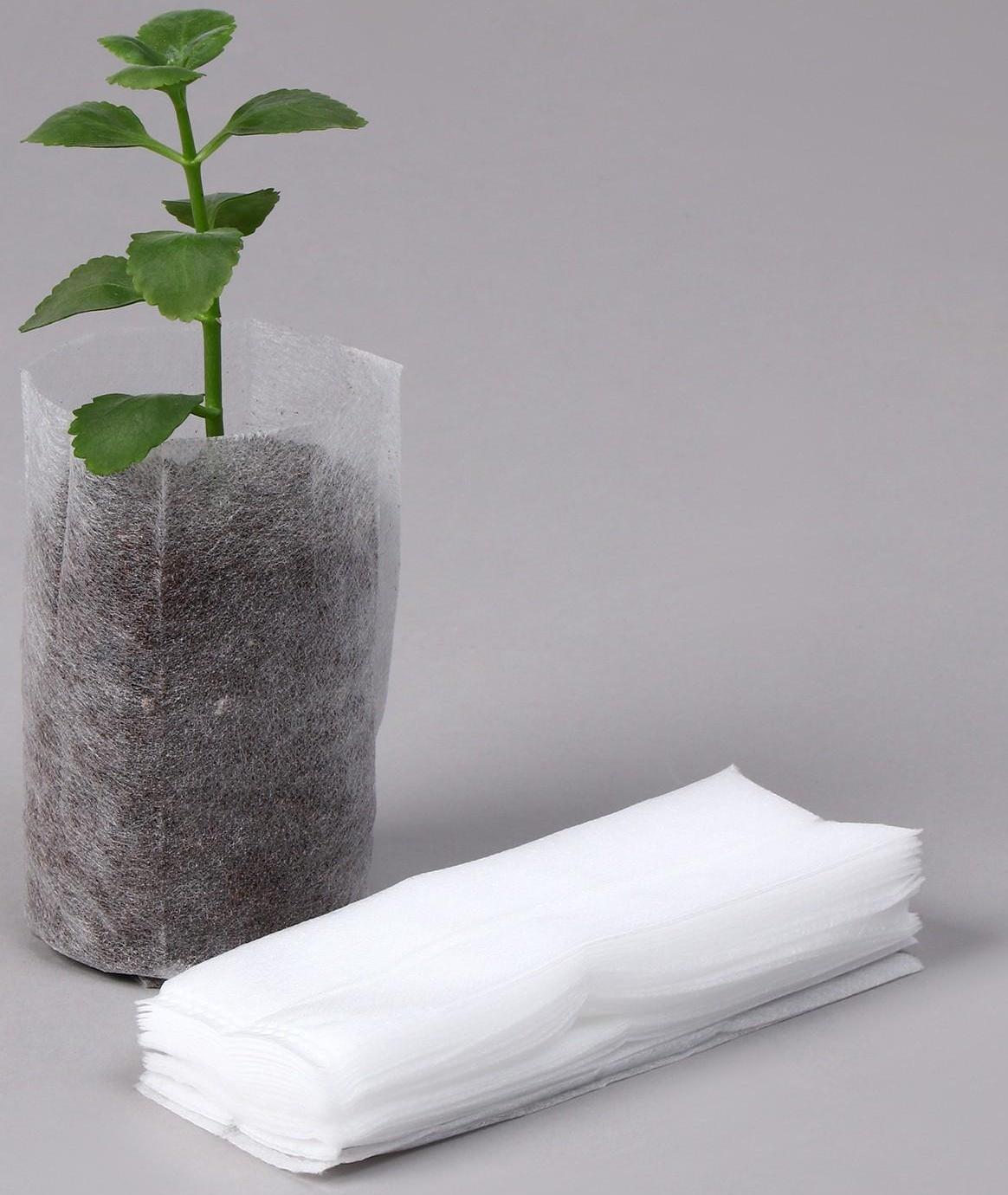 Пакет для рассады, 540 мл, 8,9 × 14,5 см, спанбонд плотностью 25 г/м², Greengo