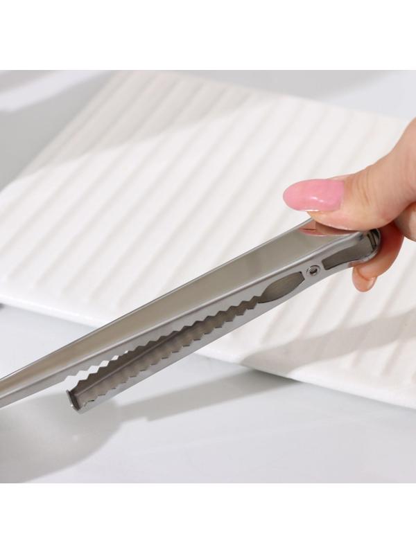 Ложка для кофе Доляна Aroma, с зажимом, цвет серебряный